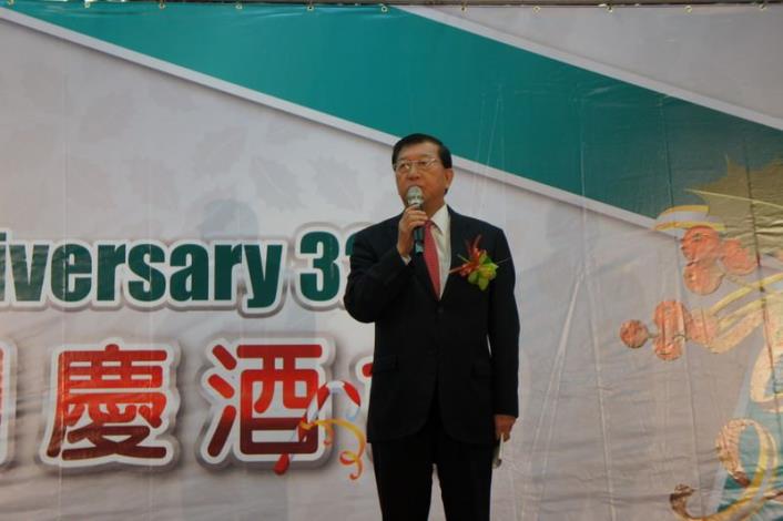 邱縣長參加竹科32週年慶祝活動   的圖片